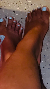 Dedos De Los Pies Pintados
