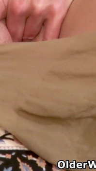 Slim Figured and Mature Brunette Veronica From the Us Does a Slow Striptease Before She Slides a Dildo up Her Pussy