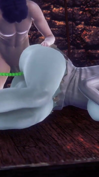 Alcina Dimitrescu Takes Anal Beads Dildo up Her Ass - Resident Evil Village Porn Parody