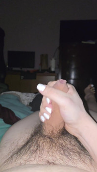 한 번 문지르기만 했어!