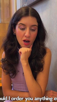 Pickup - Skinny Brunette Agrees to a Hearty Lunch and Glorious Sex