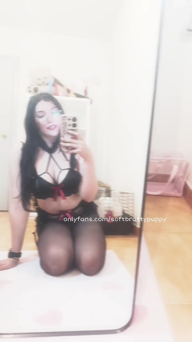Cute Mirror Selfie Video (Soft bratty puppy)