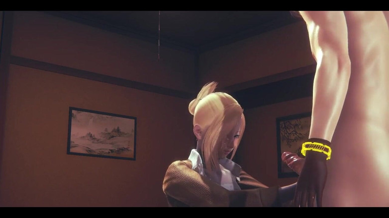 HentaiTubes: Shingeki No Kyojin, хентай - Энни Леонхарт дрочит и делает минет - японское азиатское аниме-игры манга, порно