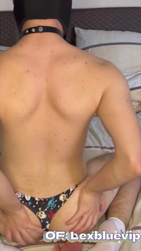 Hot Twink in Black Thong Big Ass