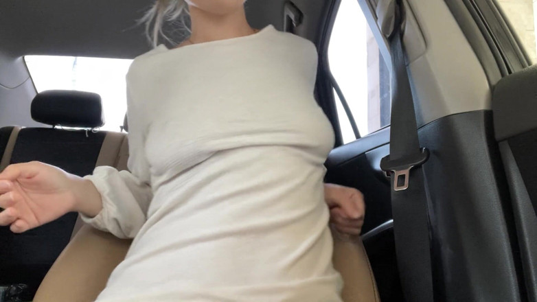 Stacy_via: Public Squirt in Someone Else's Car. Creampie!