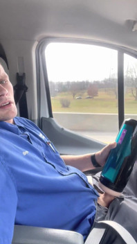 Driving and Fucking a Toy My Boss Bought Me