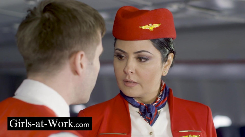 Girls At Work: The Flight Attendants Enjoy the Stopover Between 2 Flights