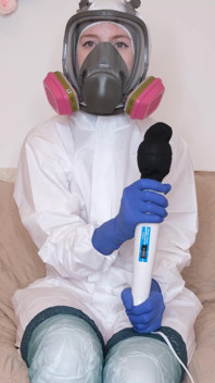 Hazmat masturbatie op het huis