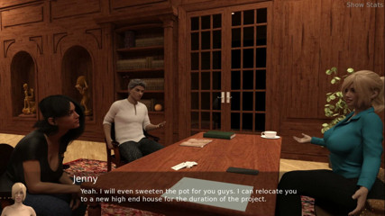 Porny Games: Projekt žhavá manželka - První skutečný orgasmus po setkání s Jenny (1)