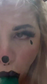 Clown Girl Gives You a Sloppy Vaping Blow Job