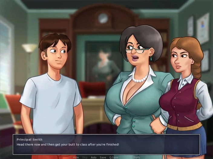 Dirty GamesXxX: Summertime Saga: director travieso con grandes tetas ep. 2