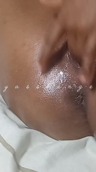 Ebony BBW Fingering Herself Till She Squirted All Over the Bed