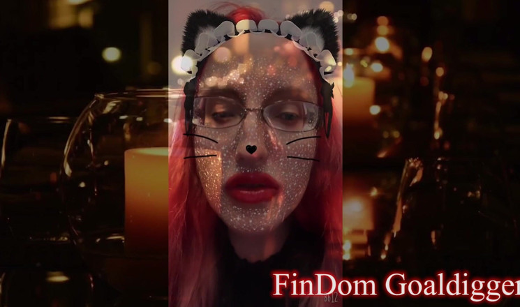 FinDom Goaldigger: Трансформація принцеси-кішки транссексуала