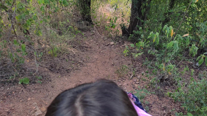 SugarPose: Latina Teen Gives a Blowjob in the Woods