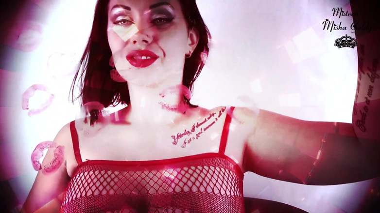Goddess Misha Goldy: Mis besos rojos en ti