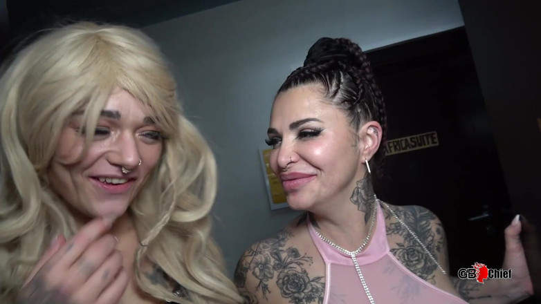 GangBang-Dream: Alicia Dark i Cathaleya Robi creampie gangbang oklep