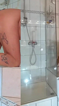 Horny Housewife Completely Fucked in the Bathroom