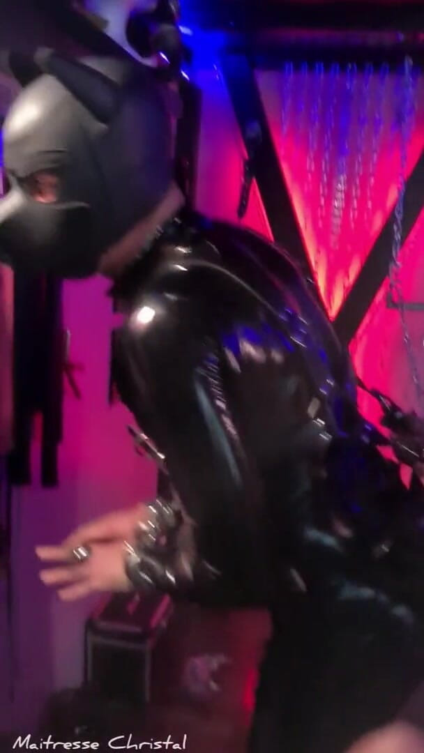 Maitresse Christal: A doggy on my sling, part 3