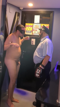 Cuffed and Tested - Bear Cop Gutpunch Session