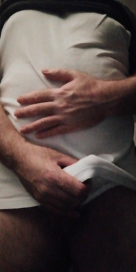 Stepdaddy Bear Wanking in My Tighty Whiteys