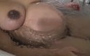 Souzan Halabi: French MILF with Big Breasts Taking a Bath During Pregnancy