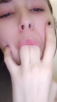 Sucking My Fingers in the Shower