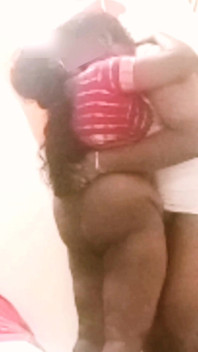 Desi Indian Tamil BBW Wife Latha Standing Hug Ass Squeeze & Pussy Lick by Financier for Debt Pay!