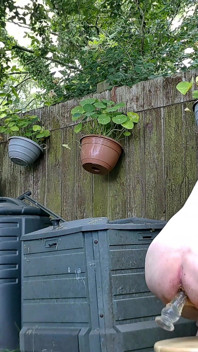 Live Outdoor Strip,dildo and Sounding Show with Cum