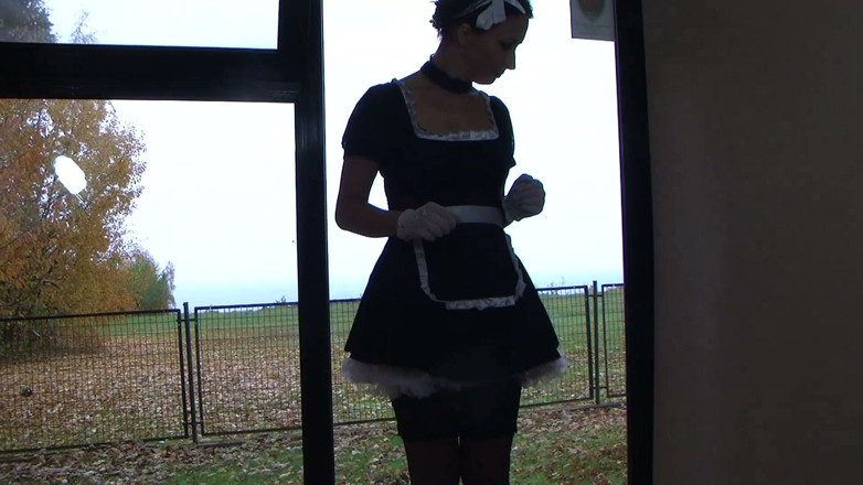 Wanilianna: Kinky Maid in Black Stockings 1