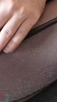 Dany Leg en nylon jouit sur le miroir