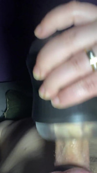 Sex Toy and Cum One Hand