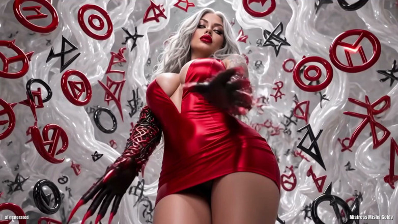 Goddess Misha Goldy: Sein Mund oder meiner, Baby, Version 2