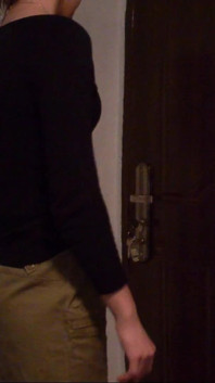 Skinny Teen with Glasses Full Bladder Desperation and Trying Pee on the Floor