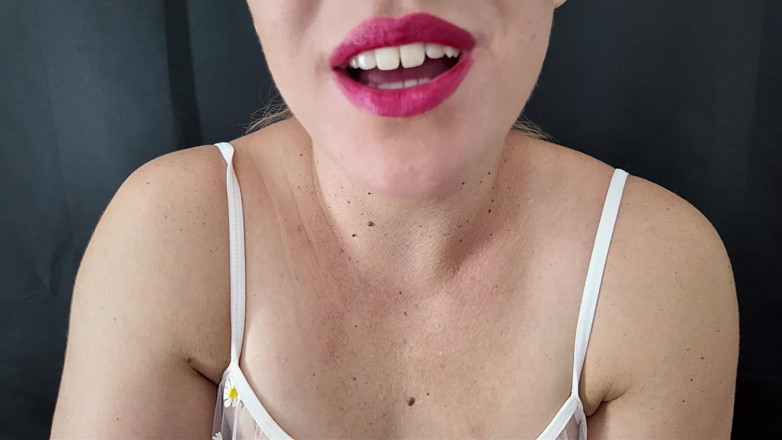Stacey Reid: Red Lips Blowjob JOI Cum Countdown From 60