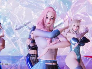 3D-Hentai Games: [MMD] Mave - Pandora sexy thoát y KDA Ahri Akali Kaisa...