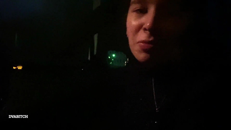 Dvabitch: Late night car closeup blowjob