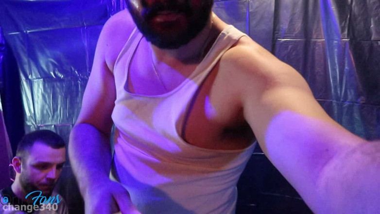 Change340: Risky BJ at Halloween Party While People Were Watching