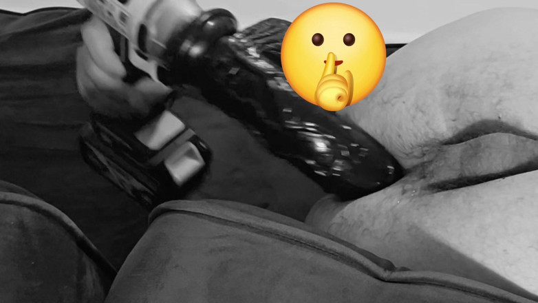 Dave dick: Schau zu, wie mein neuer dildo spaß reitet
