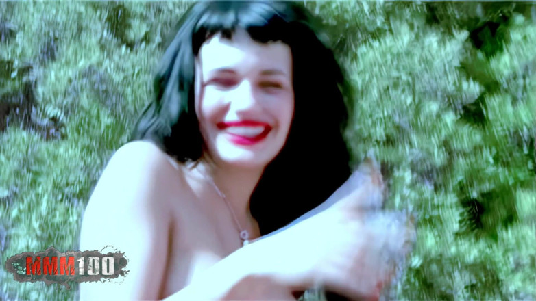 MMM100: Nina Roberts: Sexy Pornstar with Bigtits Stripping in Old House