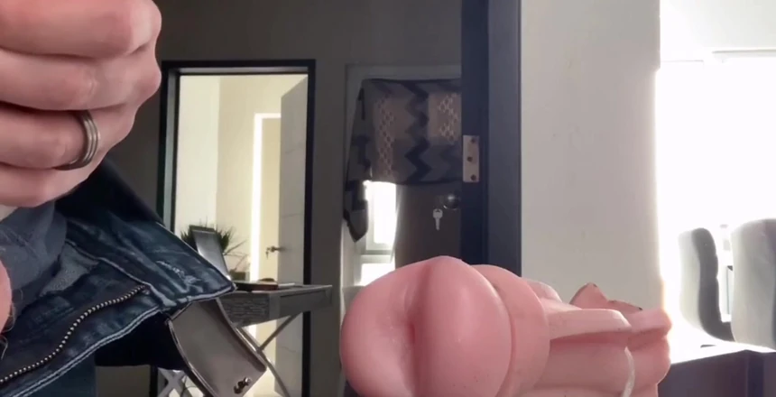 Dirty Talking Guy: Fucking my sex toy nice and deep