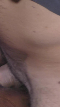 Black Hairy Cunt Takes a Big White Cock and a Fresh Creampie Dripping Out