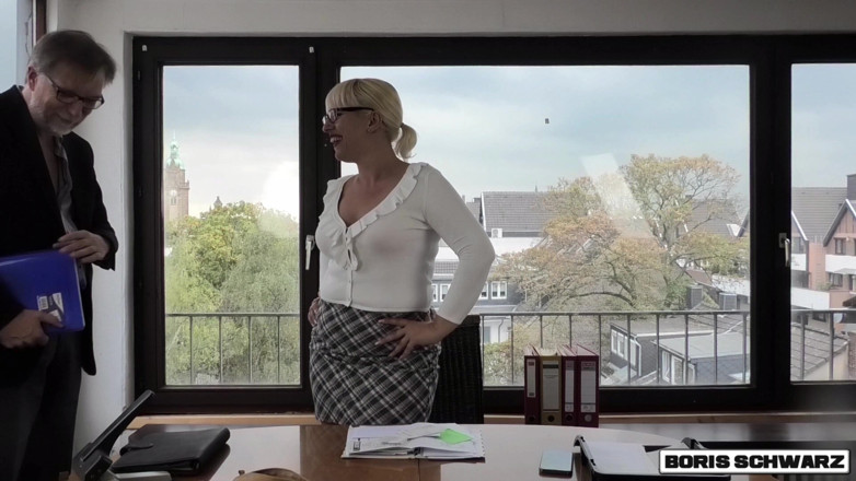 Boris Schwarz Studio: Boris Schwarz: Slutty Blonde Secretary Fucks Around in the Office
