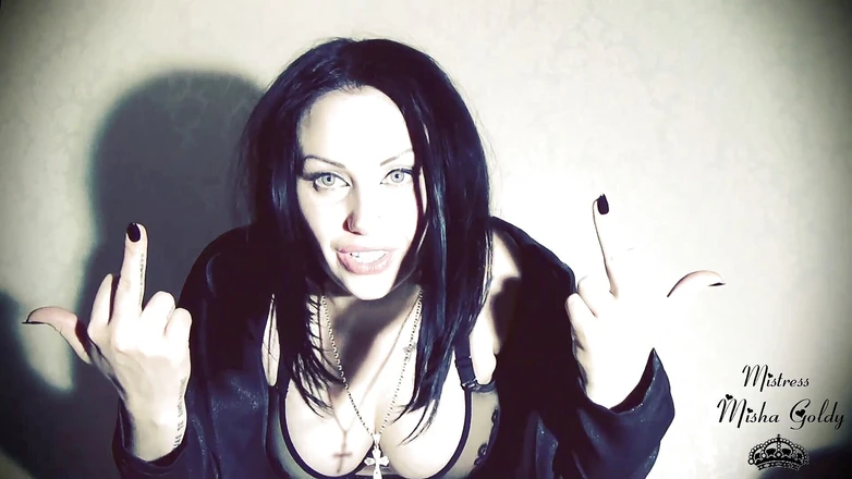 Goddess Misha Goldy: Țipa ca un porc în timp ce ejaculează