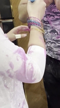 Holi Fun Begins with Tearing the Kurti of My Stepbrother
