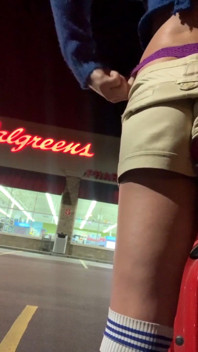 Walgreens, downtown, crazy slutty sissy