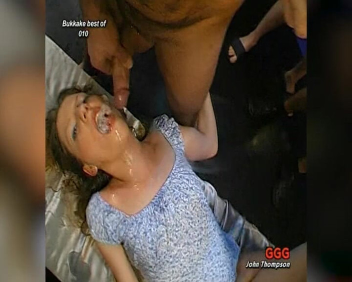 GGG John Thompson OLD STYLE: Bukkake Best of: Sluts Swallow Cum Straight From the Bowl