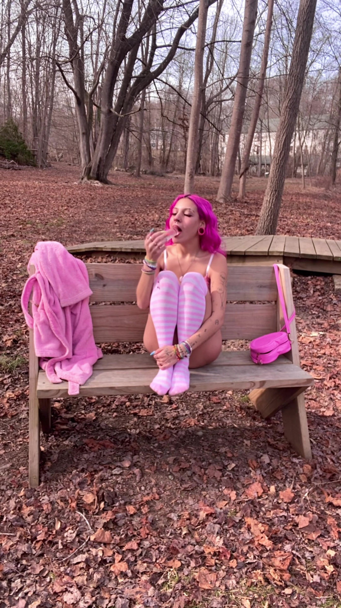 Nali Marie: Fairy Woods Slutty Nymph Sucks Dildo and Masturbates in the...