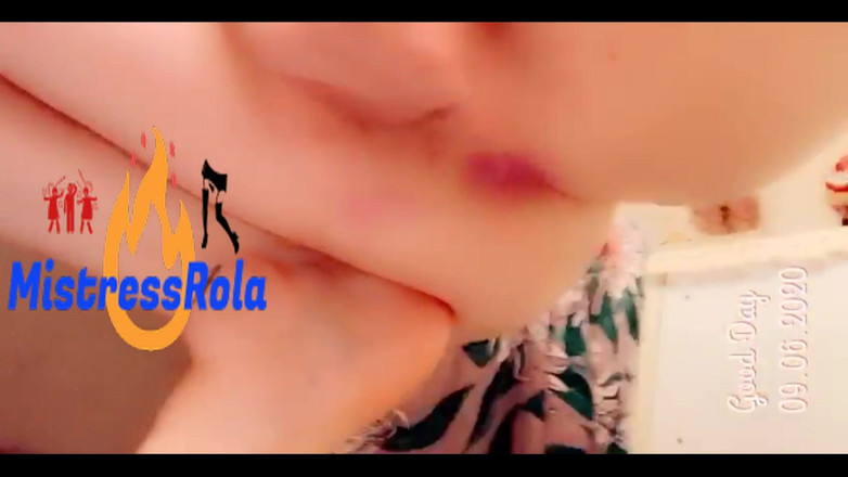 Mistressrola: 자위하고 정액과 오줌을 말아줘