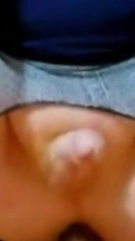 Crotchless Leggings Make It Easy to Ride a Fat Dildo