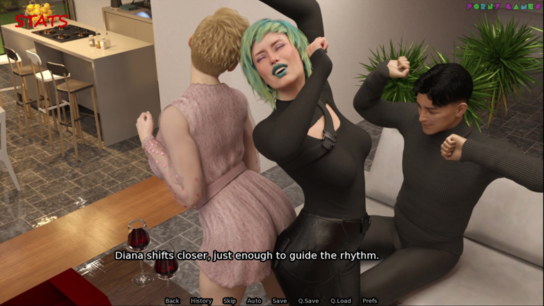Porny Games: The Adored Marriage by Simbaclaw - Girls Night, Three Ladies Sharing...